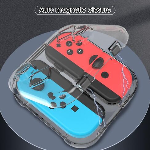 حقيبة تخزين Joycon Glitter Switch من PerfectSight، حقيبة حمل عصا التحكم الصلبة المقاومة للغبار والقابلة للحمل متوافقة مع Nintendo Switch/OLED Joy-Con، صندوق سفر صغير Joy Con مع إغلاق مغناطيسي in Kuwait
