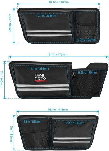 KEMIMOTO Street Glide Tour Pak Organizer Compatible with 2014-2024 Electra Glide Road King Road Glide Tri Glide Equipped with King Tour-Pak in Saudi Arabia