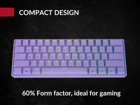 Mechanical Gaming Keyboard 61 Keys Multi Color RGB Illuminated LED Backlit Wired Programmable for PC/Mac Gamer Tactile (Gateron Optical Brown) in Saudi Arabia