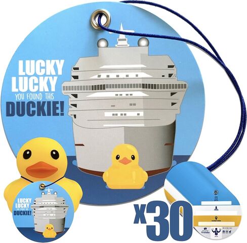 30 Cruise Duck Tags - Cruising Ducks Tag Set with Inputs for Customizing in Saudi Arabia