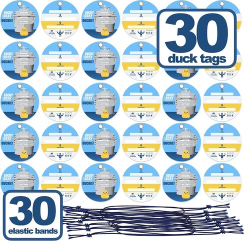30 Cruise Duck Tags - Cruising Ducks Tag Set with Inputs for Customizing in Saudi Arabia