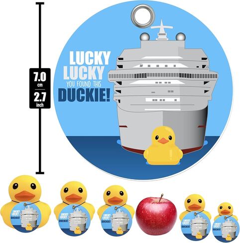 30 Cruise Duck Tags - Cruising Ducks Tag Set with Inputs for Customizing in Saudi Arabia