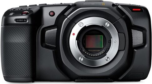 Blackmagic Design Pocket 4K Cinema Camera Bundle with 128GB Memory Card, Rechargeable Battery and Dual Charger, HDMI Cable, Lens Cleaning Wipes, and Fastening Cable Ties (6 Items) in Saudi Arabia