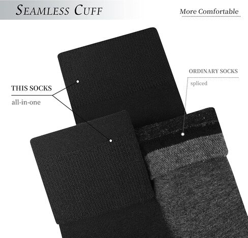 جوارب DarkCom باللونين الأسود والأزرق الداكن للرجال، 6 أزواج لكل منها in Kuwait