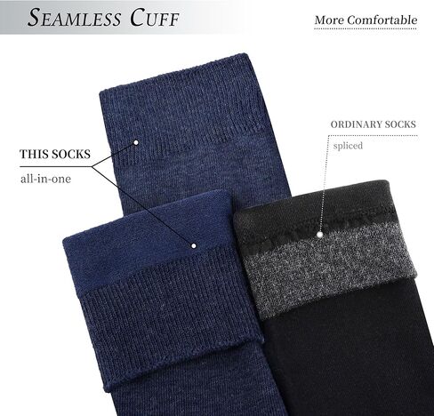 جوارب DarkCom باللونين الأسود والأزرق الداكن للرجال، 6 أزواج لكل منها in Kuwait