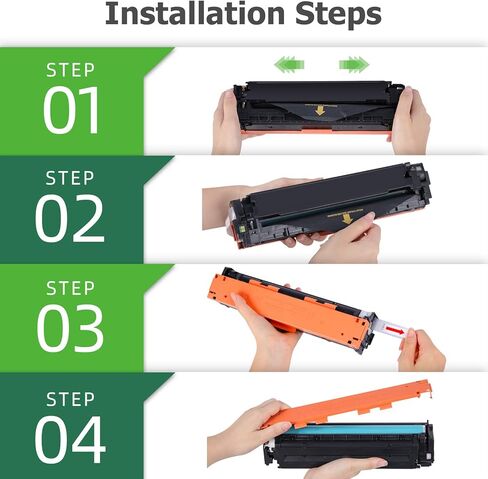 خرطوشة حبر بديلة متوافقة مع Aztech لحبر الطابعة HP 131X 131A CF212A لحبر الطابعة HP Pro 200 Color M251nw M251n MFP M276n M276nw (أصفر، عبوة واحدة) in Kuwait