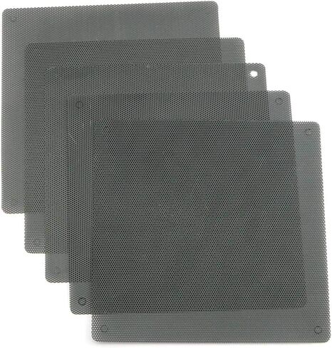 5-Pack PVC Computer Fan Dust Filter Net Dustproof Cover Guard Black PC Cooler Fan Mesh Case 12cm in Saudi Arabia