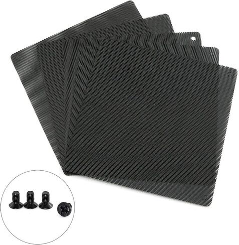 5-Pack PVC Computer Fan Dust Filter Net Dustproof Cover Guard Black PC Cooler Fan Mesh Case 12cm in Saudi Arabia