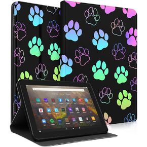 for Amazon Kindle Fire HD 10/10 Plus Tablet Case 13th/11th Generation for Women Girls Cute Folio Cover Aesthetic Design Girly Kawaii Sun Moon Stars Teens Cases for Kindle Fire Case 10.1 Inch