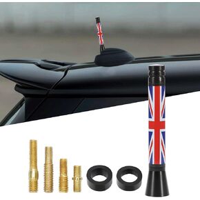 TOMALL Car Antenna Decorations Compatible with Mini Cooper 3 Inch Short Antenna Replacement for JCW Cooper S Countryman Clubman Coupe Convertible or Roadster Accessories for Car (Checkered)
