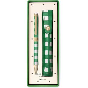 Kate Spade New York Stylus Pen for Touch Screens, Metal Ballpoint Pen with Black Ink and Storage Pouch, Colorblock