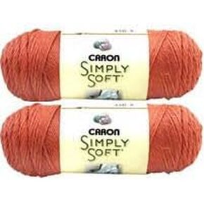 Bulk Buy: Caron Simply Soft Yarn Solids (2-Pack) (Persimmon)