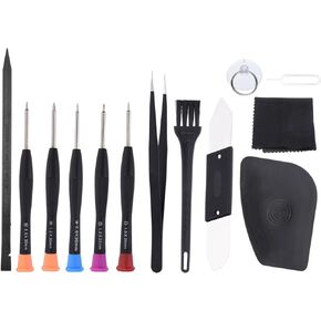MECCANIXITY 12 in 1(Type A) Spudger Crowbars Opening Pry Tool Set Curved Pry Blade Electronics Repair Tools Kit for Cellphone Laptop PC Tablet