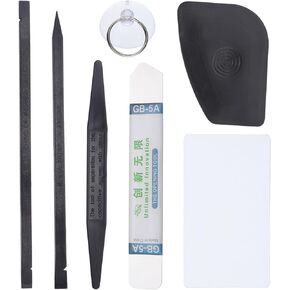 MECCANIXITY 7 in 1(Type A) Spudger Crowbars Opening Pry Tool Set Curved Pry Blade Electronics Repair Tools Kit for Cellphone Laptop PC Tablet