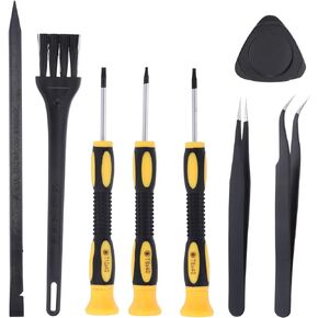 MECCANIXITY 8 in 1(Type A) Spudger Crowbars Opening Pry Tool Set Curved Pry Blade Electronics Repair Tools Kit for Cellphone Laptop PC Tablet