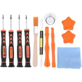 MECCANIXITY 12 in 1 Spudger Crowbars Opening Pry Tool Set Curved Pry Blade Electronics Repair Tools Kit for Cellphone Laptop PC Tablet