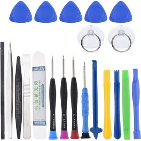 MECCANIXITY 21 in 1 Screwdriver Set Cellphone Repair Tool Electronics Repair Tool Kit for Cellphone Laptop PC Tablet Multicolored 1set