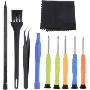MECCANIXITY 10 in 1(Type B) Spudger Crowbars Opening Pry Tool Set Curved Pry Blade Electronics Repair Tools Kit for Cellphone Laptop PC Tablet
