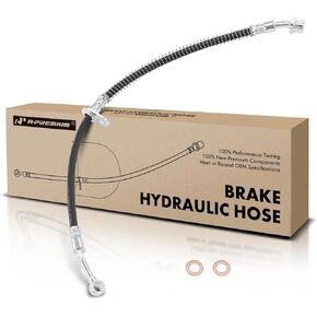 A-Premium Front Passenger Brake Hydraulic Hose Compatible with Kia Models - Rio 2006-2011, Rio5 2006-2011 - Replace# 587321G000