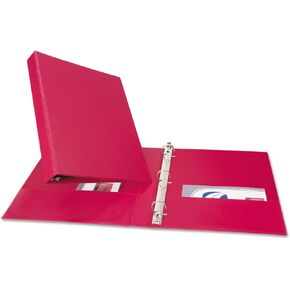 Avery 27201 Durable Binder with Slant Rings, 11 x 8 1/2, 1-Inch , Red