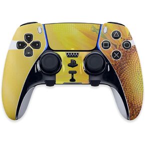 MightySkins Glossy Glitter Skin Compatible with PS5 DualSense Edge Controller - Sunflower Yellow | Protective, Durable High-Gloss Glitter Finish | Easy to Apply | Made in The USA