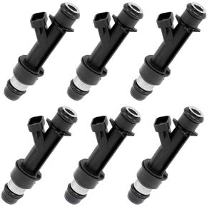 Fuel Injectors Kits SCITOO 4 Holes OEM Fuel Injector fit for 02 03 04 for Chevrolet Trailblazer EXT,04 for Buick Rainier for GMC Envoy XUV 25313185 Injector,Set of 6