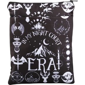 KEYCHIN ACOTAR Bookish Book Sleeve City of Starlight Night Court Gifts in My Night Court Era Book Covers SJM Fans Book Protector (Night Court-BS)