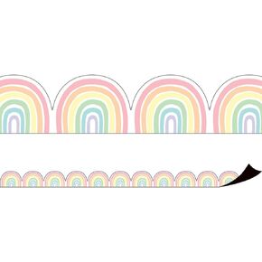 Teacher Created Resources Pastel Pop Rainbows Magnetic Border