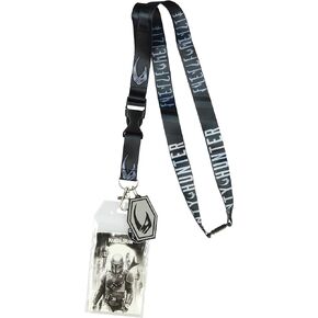 Star Wars The Mandalorian Bounty Hunter Lanyard ID Holder with Rhino Rubber Charm