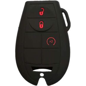 Silicone Keyless Entry Remote Key Fob Cover Case Protector for Jeep Grand Cherokee Commander Dodge Challenger Charger Durango Grand Caravan Journey Magnum Ram 1500 2500 3500
