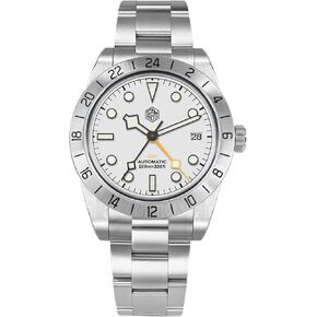 San Martin Mens Watch - SN054GE 39mm BB Automatic Dive Watch NH34 GMT Watches for Men Sapphire AR Coating 10Bar Waterproof