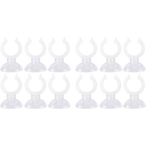Uonlytech 12 Pcs Hose Holder Candle Holders in Bulk Tapered Candles Suction Cup Holder Window Suction Cups Christmas Decor Cone Holder Stand Candlesticks Holders Kickstand Aquarium Equipment