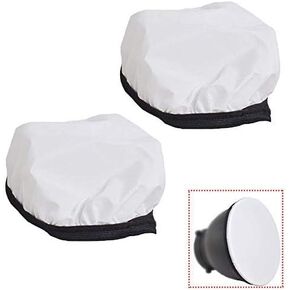 7 inches /18cm Soft White Diffuser Sock for Photo Studio Standard Monolights Strobe Reflector-2 Pack (7 inch)