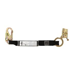 Peakworks Fall Protection Durable ADP Rope Grab with Panic Lock, Small Eye with Shock Pack, Black, V830103