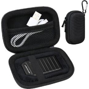Lacdo Hard Carrying Case for WD_BLACK 1TB C50 Storage Expansion Card for Xbox Series X|S Solid State Drive WDBMPH5120ANC / WDBMPH0010BNC 512GB 1TB External SSD EVA Shockproof Storage Travel Bag, Black