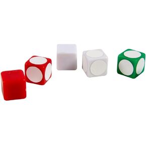 hand2mind Blank Dice and Labels Set, Set of 36