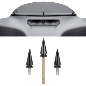 Motorcycle Windshield Bolts, PSLER Windscreen Screws Fairing Bolts Windshield Screws for Touring Street Glide Street Glide special Electra Glide Ultra Freewheeler Tri Glide 2014+ (Black)