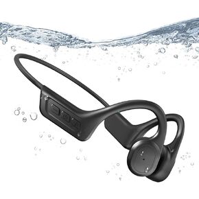 Bone Conduction Swimming Headphones,Waterproof IP68,Wireless Bluetooth 5.3 Earphones with Microphone, Built-in 32GB TF for More Than 10H Music Play, Open Ear Bluetooth Headphones in Kuwait