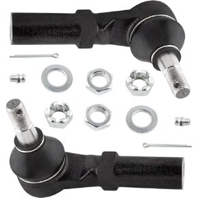 Front Outer Tie Rod Ends 2pc ES3538 for Dodge Ram 2006-2008 RWD & 2002-2005 All Models, Tie Rod End Kit for Dodge Ram 2500/ Ram 3500 2003-2010 RWD, Steering Tie Rod End