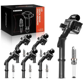 A-Premium Set of 6 Ignition Coil Pack and Iridium Spark Plugs Compatible with Mercedes-Benz W212 Series E300 2015-2016, W212/S212 Series E350 2014-2016, W212 Series E400 2014, 3.5L