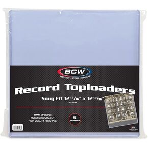 BCW 5 Pack Vinyl Album Topload Holders - Snug Fit, Protective Storage Case, 11MM Slot Depth, Rigid Plastic Holders in Saudi Arabia
