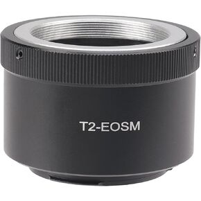 عدسة T2 T Mount إلى حلقة محول كاميرا EF-M لكاميرا Canon EOS M1 M2 M3 M5 M6 M10 M50 M100 M200، M50 Mark II، M6 Mark II هيكل كاميرا بدون مرآة