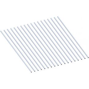 18PCS 6063 Aluminum Metric Round Tube 6mm OD 1mm Wall 410mm Length Aluminum Straight Tubing 6x1