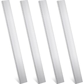 4 Pcs Aluminum Flat Bar 1/4 Inch Thickness 1"x 12" Square Aluminum Plate 6061 Aluminum Bar Stock Metal Bar 6 mm x 25 mm x 305 mm