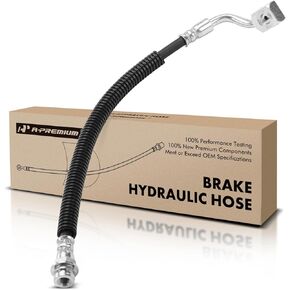 A-Premium Rear Driver Brake Hydraulic Hose Compatible with Select Chevy and GMC Models - Astro, Safari, 2003-2005 - Replace# 15101922