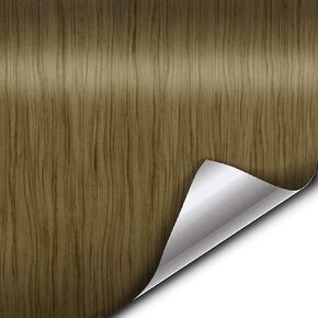 VViViD Teak Wood Grain Faux Finish Textured Vinyl Wrap Roll Sheet Film DIY No Mess Easy to Install Air-Release Adhesive (1.5ft x 48 Inch)