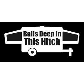 ملصق الكرات العميقة في هذا الرابط المنبثق من العربة - {أبيض} 5 ملصق مضحك لمقطورة السفر RV Camper، ملصق تخييم RV، ملصق تخييم مضحك، صغير in Kuwait