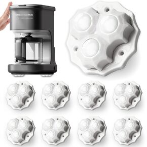Furniture Sliders for Hardwood Floors Kitchen Appliances, Strong Self Adhesive Caster Wheels, Coffee Maker Appliance 360° Free Rotation Large Swivel Wheels 8 Pcs