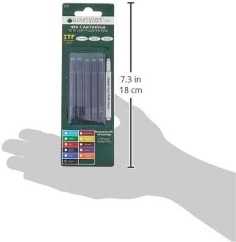 MONTEVERDE Ink Cartridge for Lamy Fountain Pens, Black, 5 Pack (L302BK) in Saudi Arabia