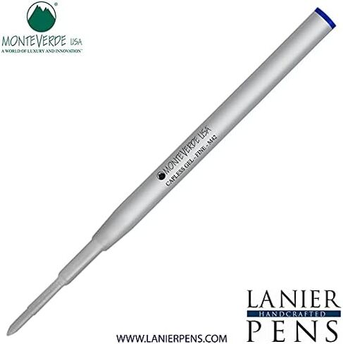 مجموعة Lanier Combo - عبوة واحدة - عبوة حبر جل Monteverde® Capless M42 المتوافقة مع معظم أقلام الحبر الكروية طراز Montblanc® - أزرق (طرف رفيع 0.6 مم) in Kuwait